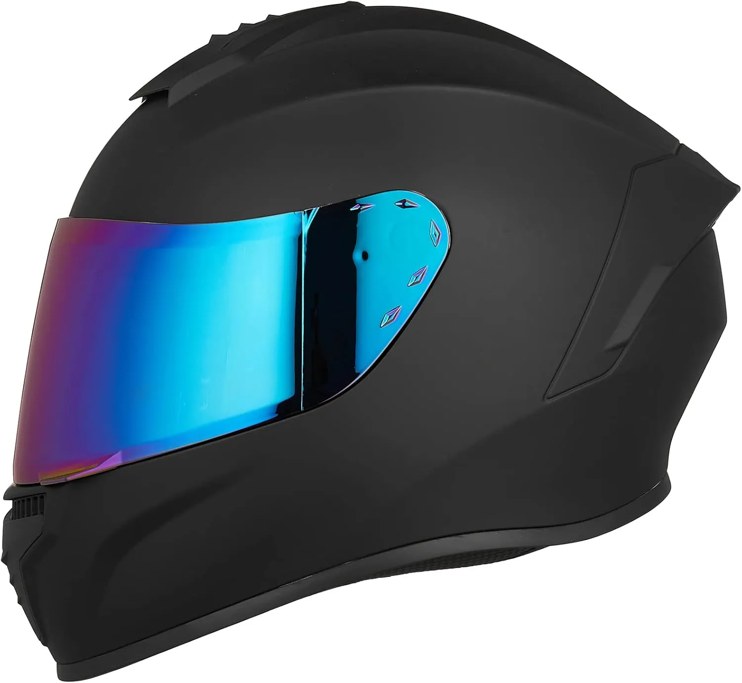 Full Face Motorcycle Helmets for Adults Men and Women DOT Street Bike Racing Helmet with Tinted Visor Model MD-813