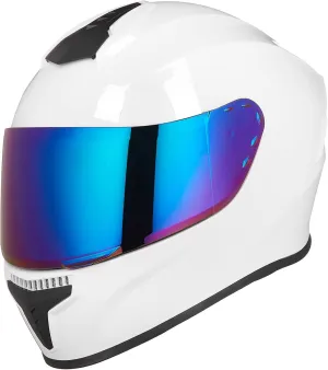 Full Face Motorcycle Helmets for Adults Men and Women DOT Street Bike Racing Helmet with Tinted Visor Model MD-813