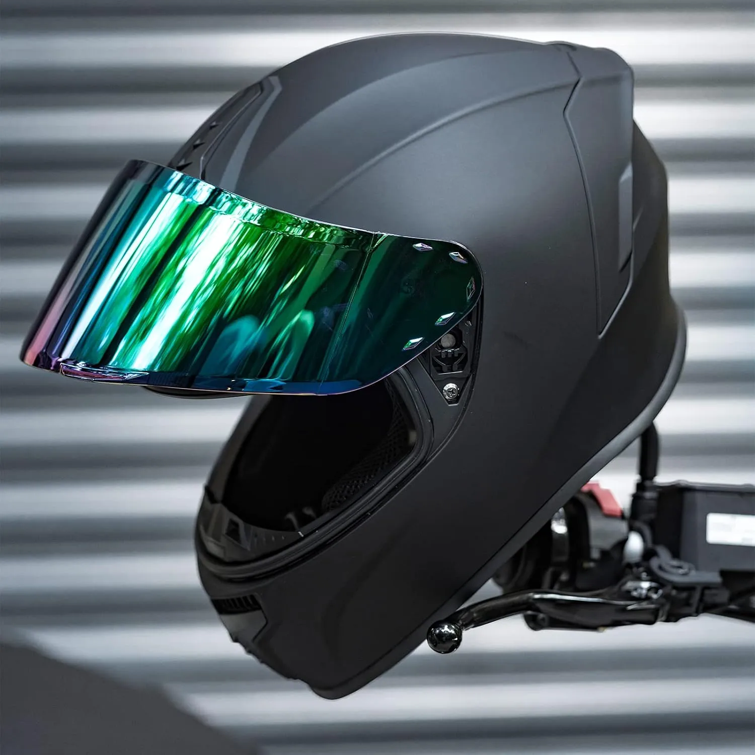 Full Face Motorcycle Helmets for Adults Men and Women DOT Street Bike Racing Helmet with Tinted Visor Model MD-813