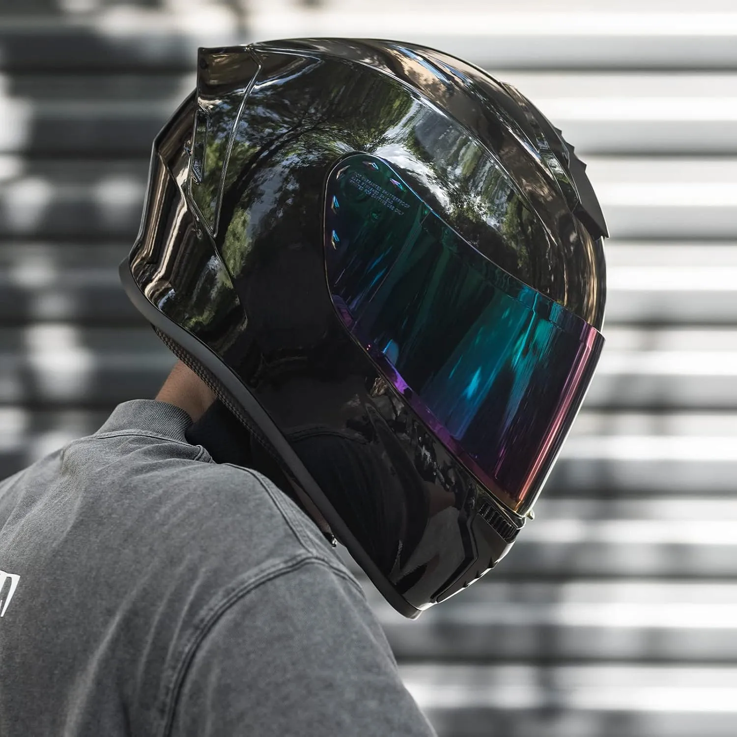 Full Face Motorcycle Helmets for Adults Men and Women DOT Street Bike Racing Helmet with Tinted Visor Model MD-813