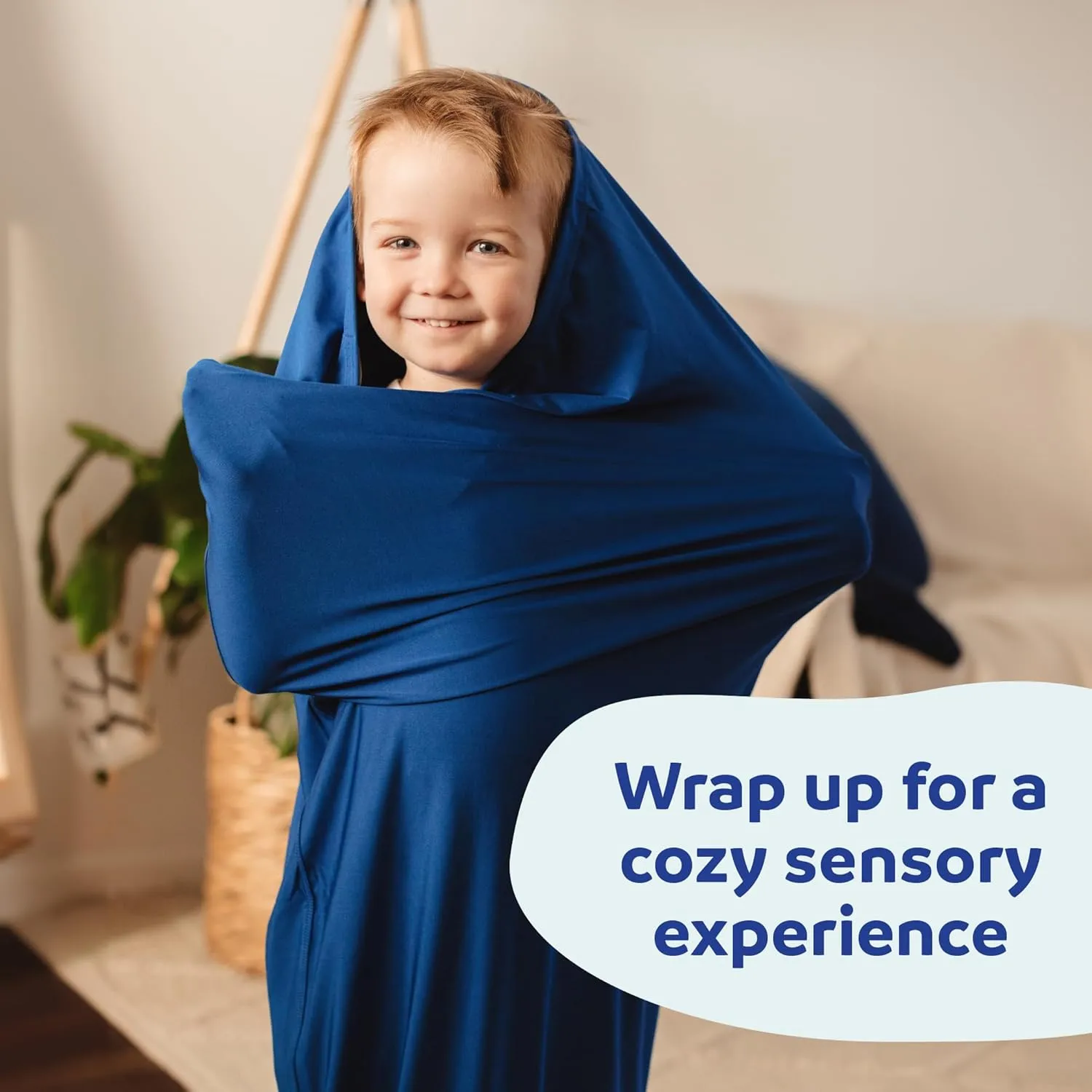 Fun and Function - Transformer Sensory Sack - Sensory Compression Sack for Kids with Special Needs - Soothing and Encourages Focus - Small - Blue
