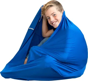 Fun and Function - Transformer Sensory Sack - Sensory Compression Sack for Kids with Special Needs - Soothing and Encourages Focus - Small - Blue