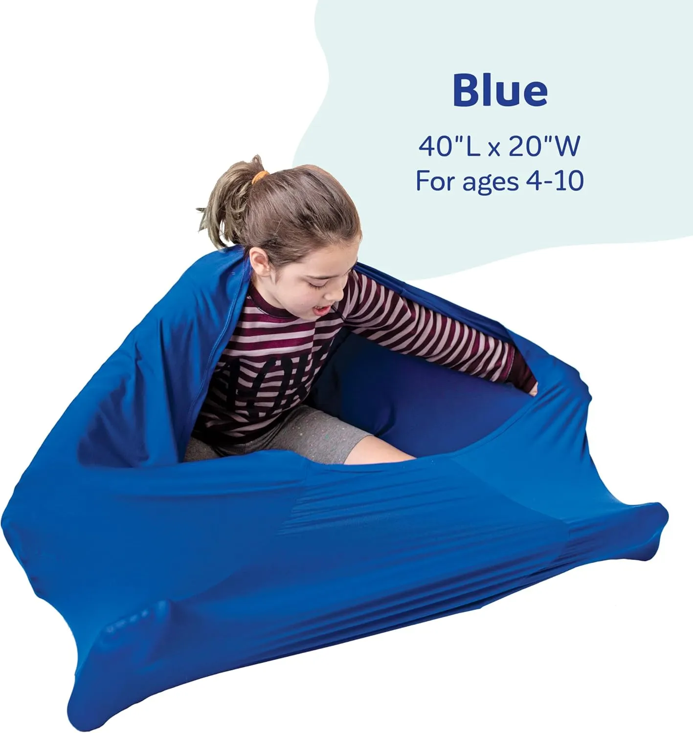 Fun and Function - Transformer Sensory Sack - Sensory Compression Sack for Kids with Special Needs - Soothing and Encourages Focus - Small - Blue