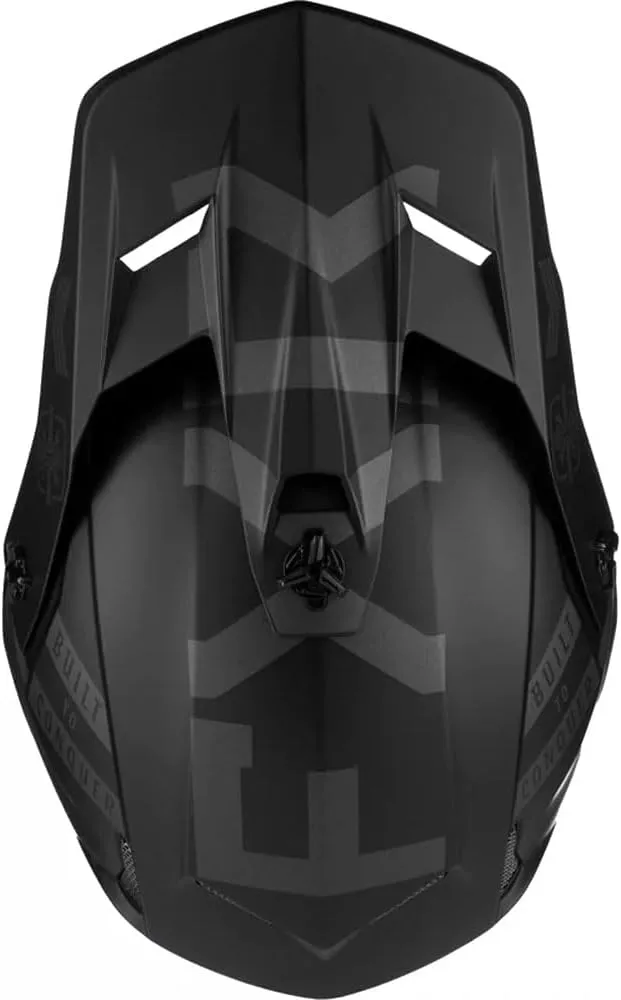 FXR Clutch Gladiator Helmet Open Face Ventilated Optional Winter Kit Black Ops - Large - FMVSS 218