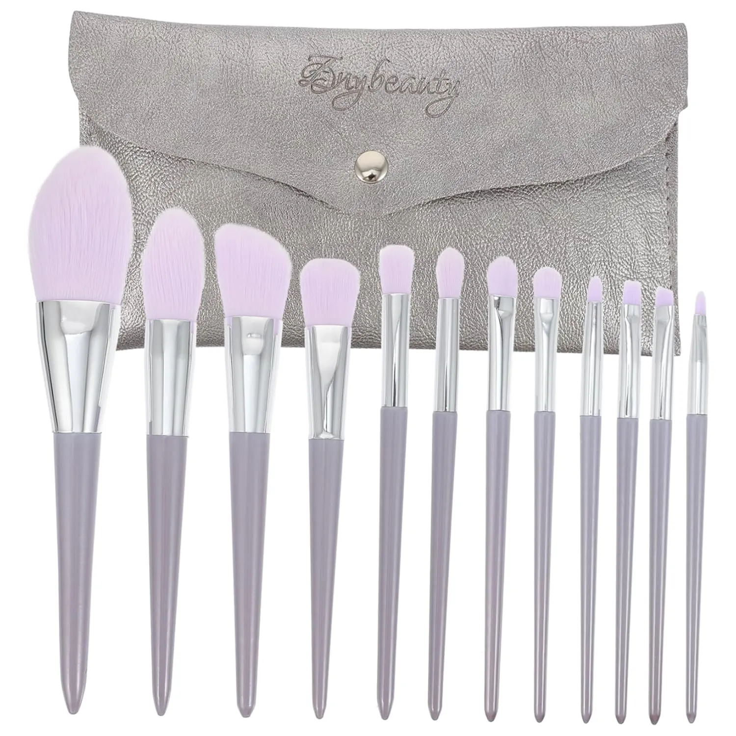 GALPADA 12 Piece Makeup Brush Set Full Collection Bag Synthetic Hair Easy Application Foundation Powder Brush Set
