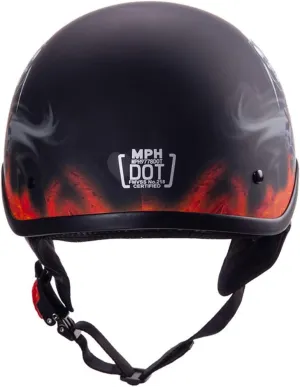 GAOZ Brain-Cap · Motorbike Helmets · Motorcycle-Helmet Vintage Jet-Helmet Half Helmet Pilot Motor Bike Scooter Biker Retro Chopper Cruiser Vintage Jet Half Open Helmet, DOT Approved,55-62CM