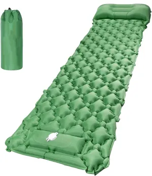 GaRcan Inflatable Sleeping Mattress Inflatable Sleeping Mat Ultralight, Portable Sleeping Pad, Waterproof Comfortable Roll Mats with Pillow, Ultralight and Small Pack Size, for Travelling, Hi