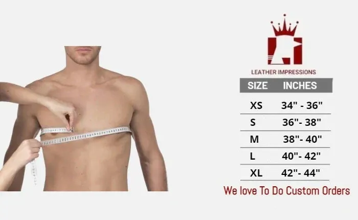Genuine Leather Mens Full Body Harness Fetish Wear