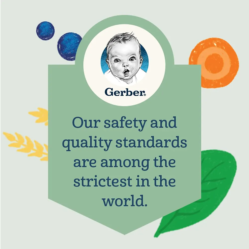 Gerber Snacks for Baby Teethers, Gentle Teething Wafers, Banana Peach, 1.7 Ounce, 12 Count (Pack of 6)