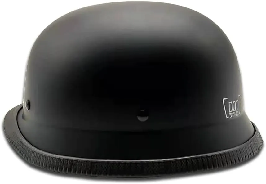German Style Motorcycle Helmet, Thin Skull Cap Half Helmet for Adult Men Women, Novelty DOT Half Shell Helmet, Retro Half Face Helmet for Cruiser Scooter Chopper, DOT Approved