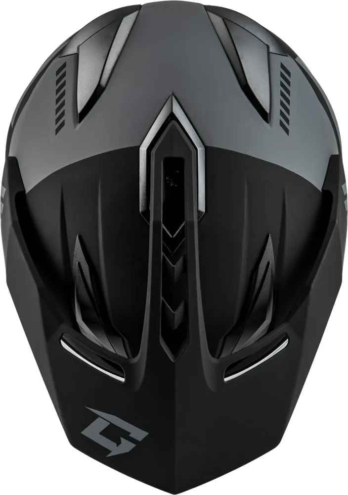GMAX GM-11S Ronin Snow Helmet W/Electric Shield (Matte Black/Silver, Medium) - FMVSS 218 Approved
