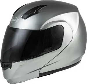 GMAX MD-04 Modular Helmet (Silver, X-Small) - FMVSS 218 Approved