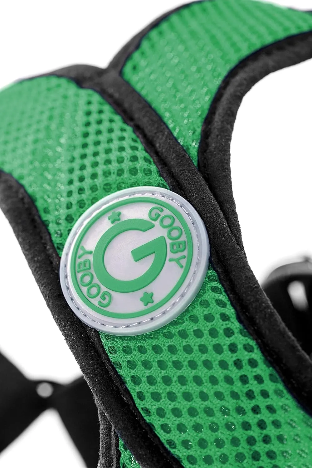 Gooby - X Harness, Small Dog Choke Free Step-in Harness with Synthetic Lambskin Soft Strap, Hunter Green, Large