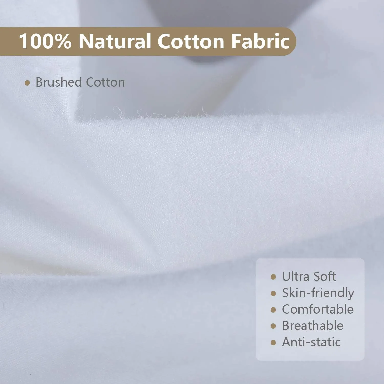 Goose Feathers Down Pillows for Sleeping(2 Pack),Queen(20inx30in)-White Bed Pillow Inserts,100% Cotton Cover,Sleeping Pillows for All Sleepers