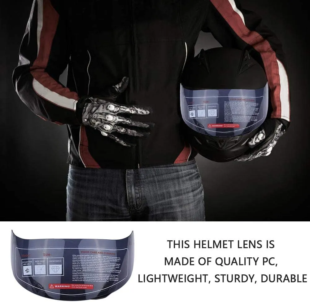 GOTOTOP Helmet Lens, Motorcycle Helmet Visor Lens Windshield Replacement for AGV K5 K3SV(Tawny)