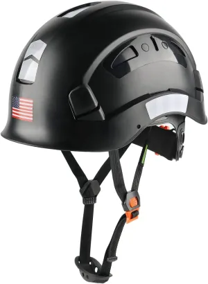 GREEN DEVIL Safety Helmet Hard Hat Adjustable Lightweight Vented ABS Work Helmet 6-Point Suspension ANSI Z89.1 Approved Ideal for Industrial & Construction