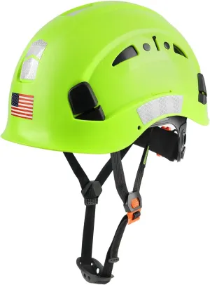 GREEN DEVIL Safety Helmet Hard Hat Adjustable Lightweight Vented ABS Work Helmet 6-Point Suspension ANSI Z89.1 Approved Ideal for Industrial & Construction