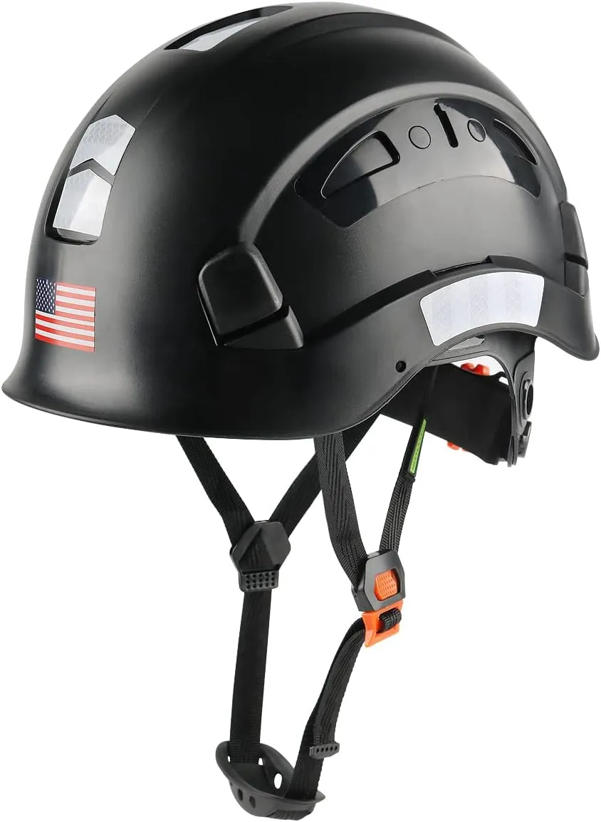 GREEN DEVIL Safety Helmet Hard Hat Adjustable Lightweight Vented ABS Work Helmet 6-Point Suspension ANSI Z89.1 Approved Ideal for Industrial & Construction