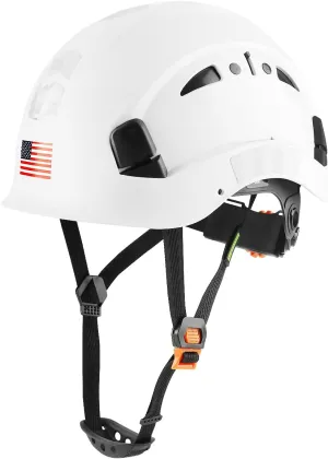 GREEN DEVIL Safety Helmet Hard Hat Adjustable Lightweight Vented ABS Work Helmet 6-Point Suspension ANSI Z89.1 Approved Ideal for Industrial & Construction