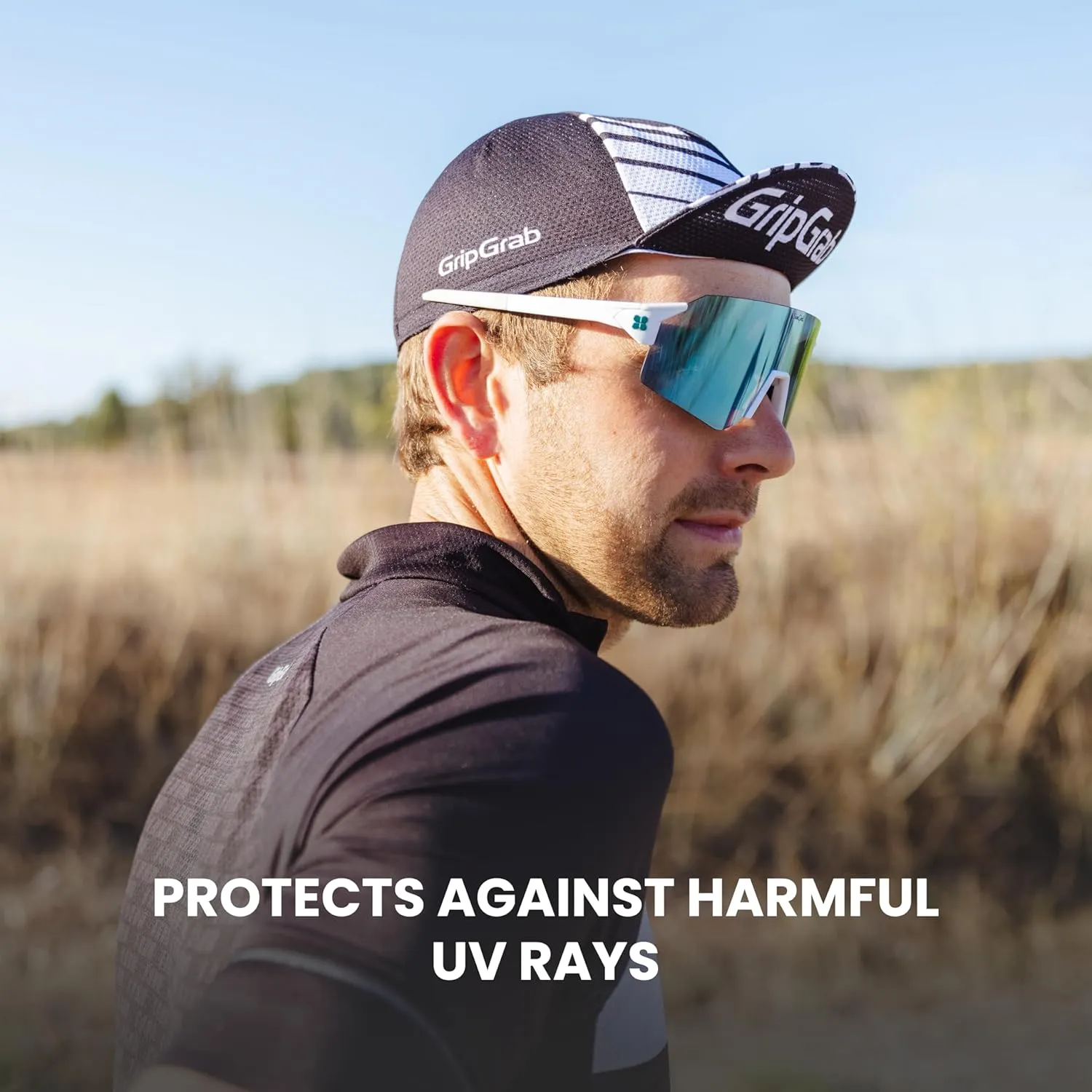 GripGrab Lightweight Summer Cycling Cap UV-Protection Under-Helmet Visor Mesh Hat Thin Breathable SPF Bicycle Headwear