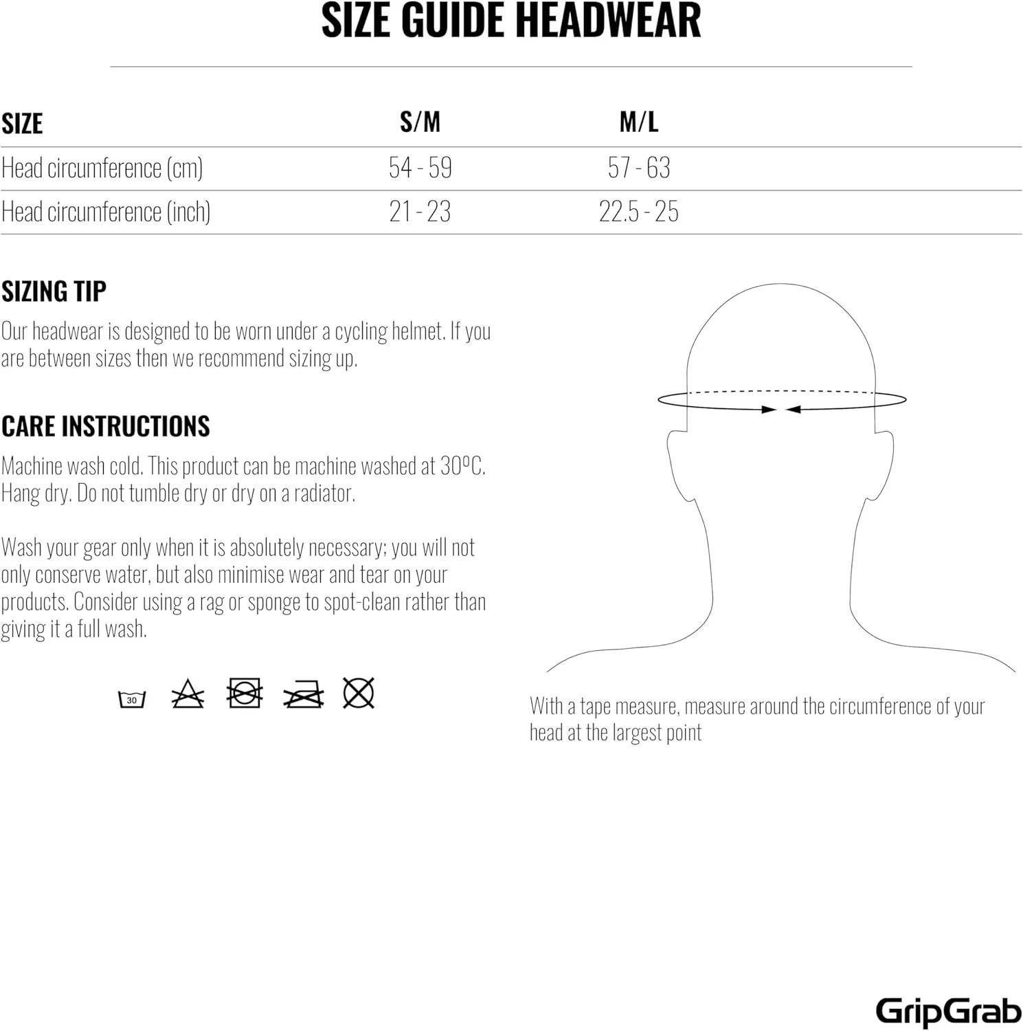 GripGrab Lightweight Summer Cycling Cap UV-Protection Under-Helmet Visor Mesh Hat Thin Breathable SPF Bicycle Headwear