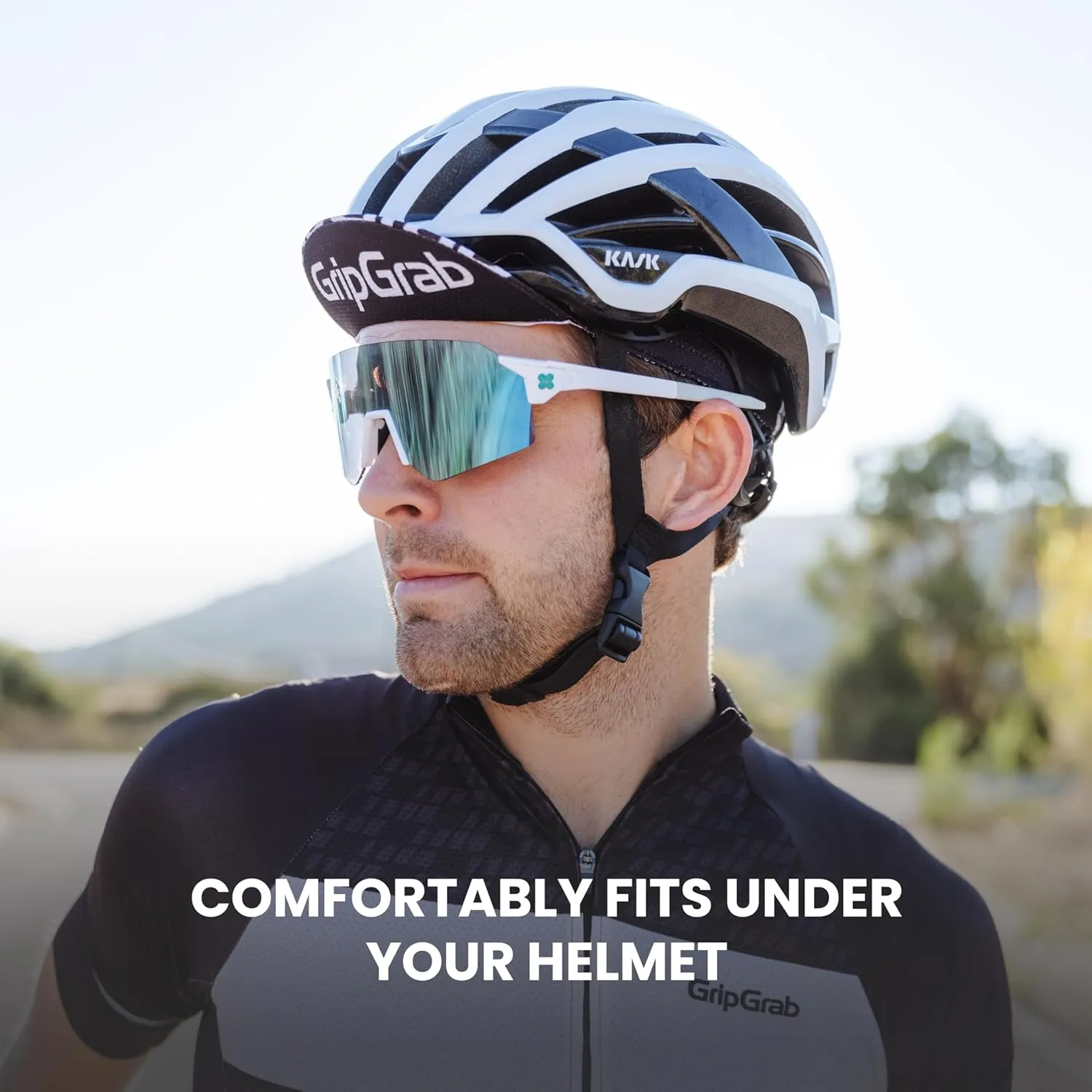 GripGrab Lightweight Summer Cycling Cap UV-Protection Under-Helmet Visor Mesh Hat Thin Breathable SPF Bicycle Headwear