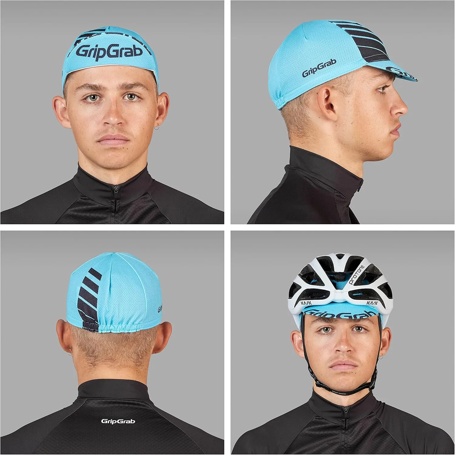 GripGrab Lightweight Summer Cycling Cap UV-Protection Under-Helmet Visor Mesh Hat Thin Breathable SPF Bicycle Headwear