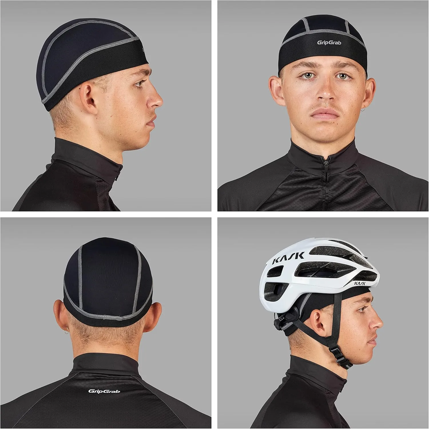 GripGrab UPF 50  Lightweight Summer Cycling Skull Cap Under Helmet Bike Helmet Sweat Liner Lightweight Bug Protection UPF Cap