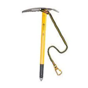 Grivel G1 Plus Ice Axe With Spring Leash - Yellow