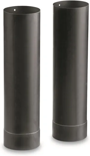 Guide Gear Large Outdoor Wood Stove Pipe Extension Accessories, 2-Piece Accessory Set