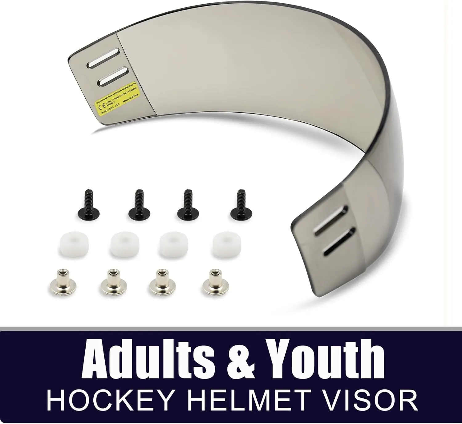 GY Hockey Visor Anti-Scratch/Anti-Fog Hockey Helmet Visor