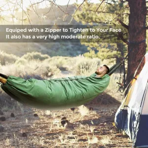Hammock Underquilt Warm Under Blanket Sleeping Bag for Camping Backpacking (Army Green)