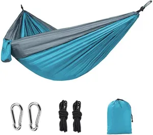 Hammocks,1Pc Outdoor Camping Hammock; Portable Nylon Parachute Hammock 106 * 55In(B)