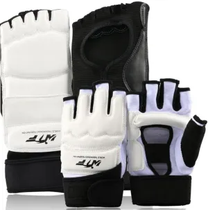 Hand Foot Protector Taekwondo Foot Protector Gear Martial Arts Fight Boxing Punch Bag Sparring Training for Men Women Kids White 23.50 x 15.90 x 8.71 cm