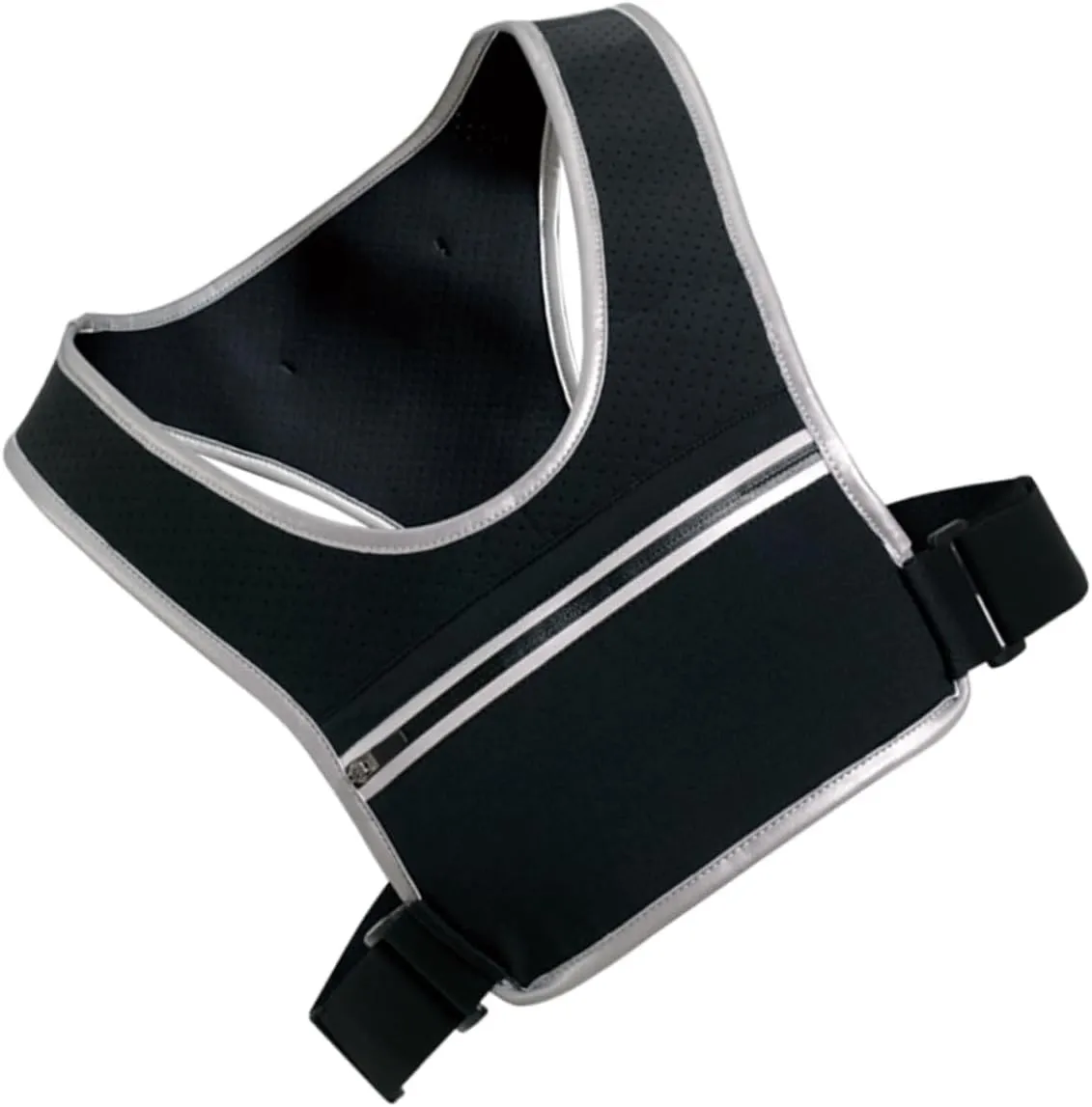 Happyyami High Visibility Reflective Vest for Running Chest Bag Phone Holder Night Running Gear