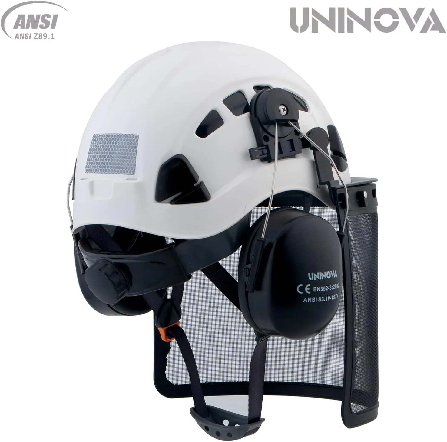 Hard Hats for Construction UNINOVA OSHA Safety Helmet 6 pt. Adjustable Suspension Cascos De Construccion