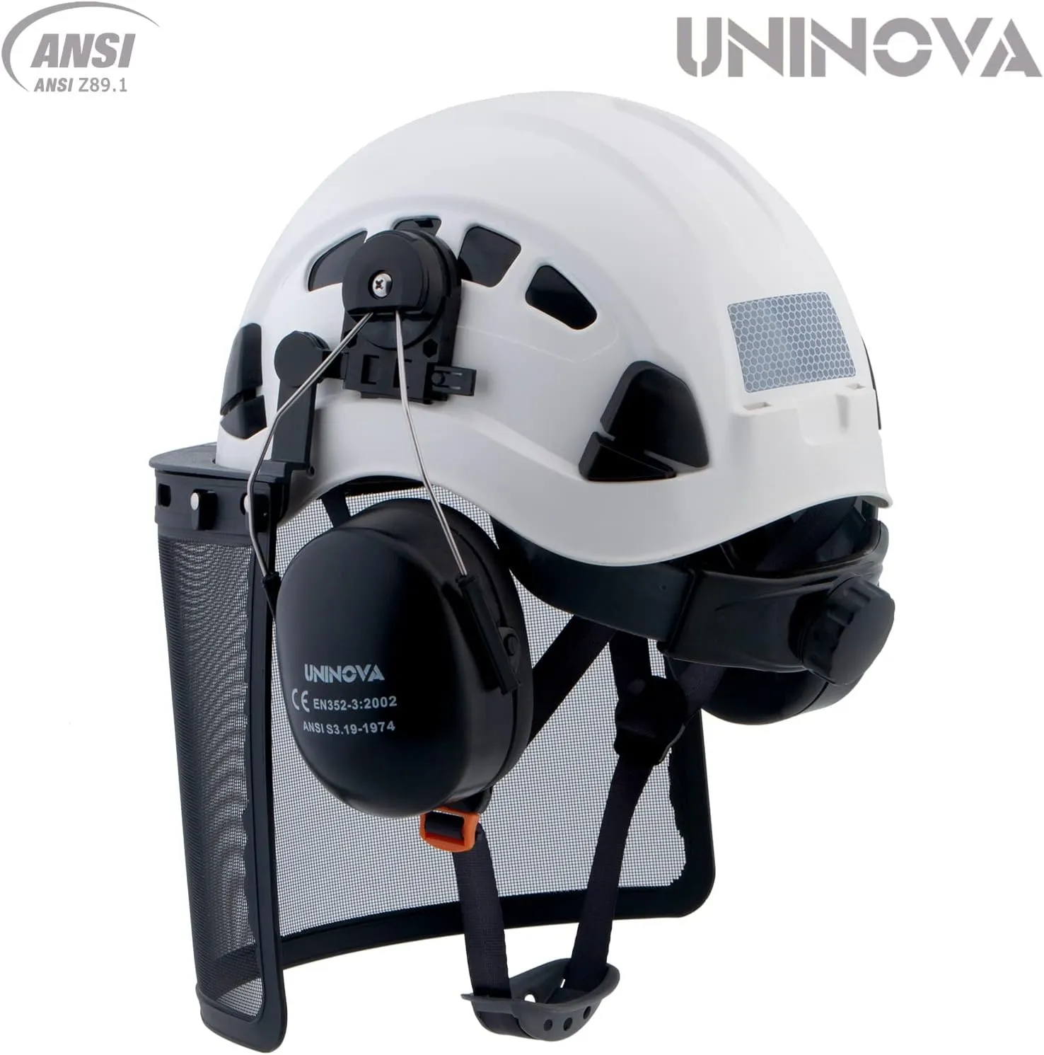 Hard Hats for Construction UNINOVA OSHA Safety Helmet 6 pt. Adjustable Suspension Cascos De Construccion