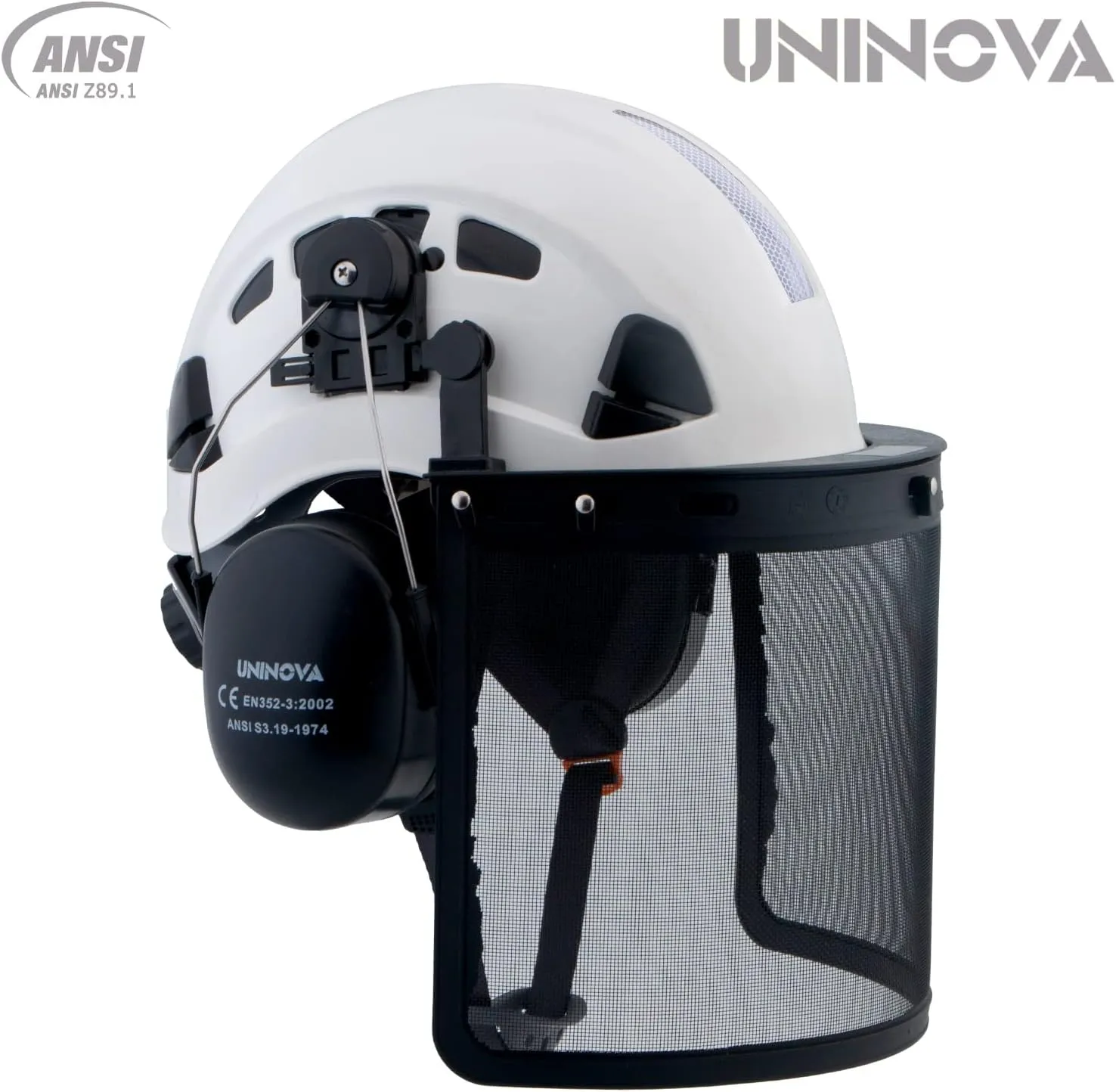 Hard Hats for Construction UNINOVA OSHA Safety Helmet 6 pt. Adjustable Suspension Cascos De Construccion