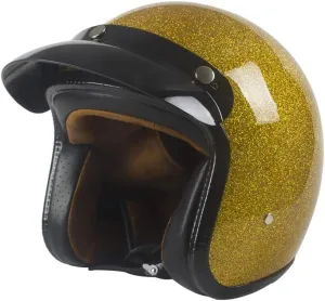 Harssidanzar Retro Motorcycle Helmet 3/4 Open Face Helmet Vintage Style for Men Women, DOT Approved CU601