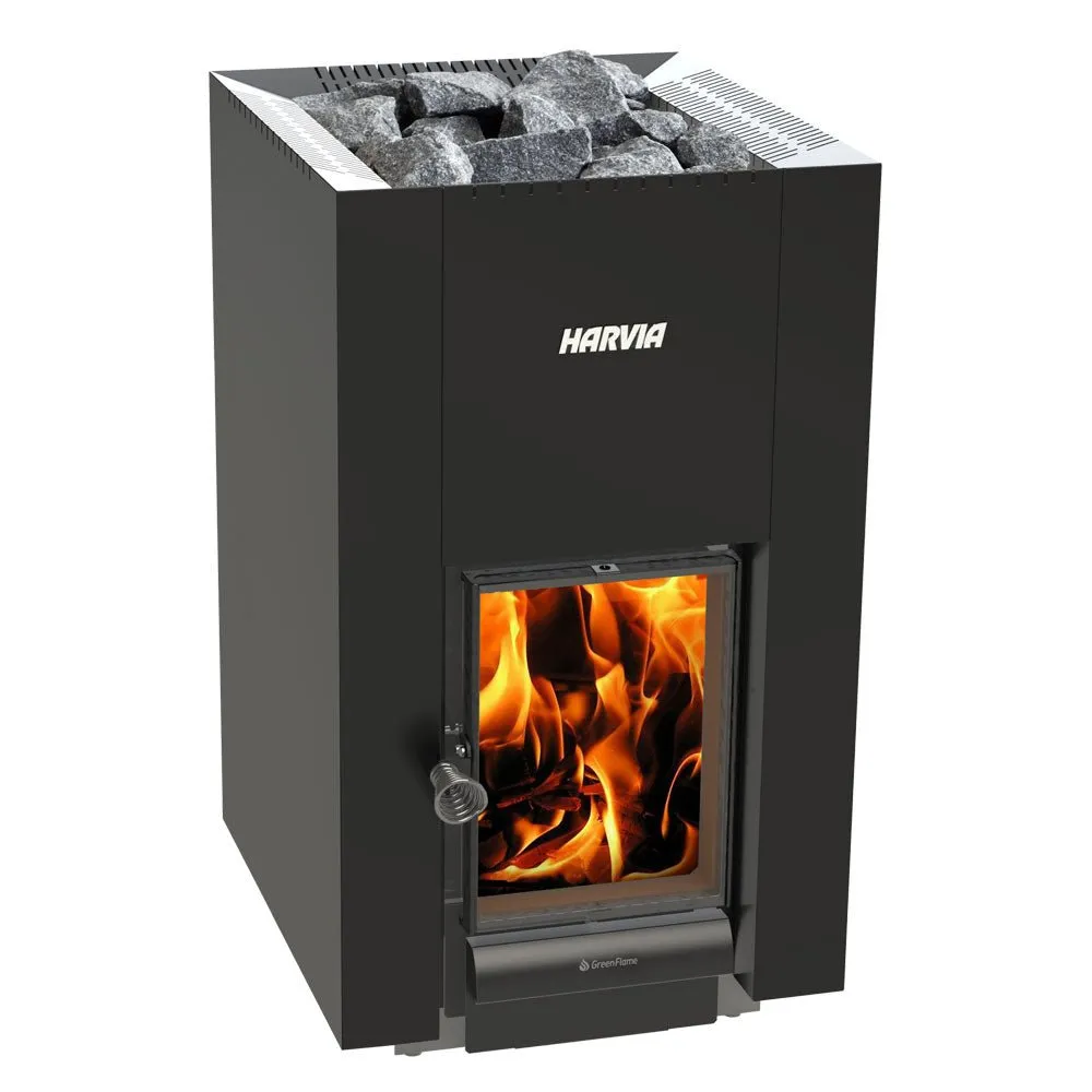 Harvia Linear 22 Greenflame Wood-Burning Sauna Stove