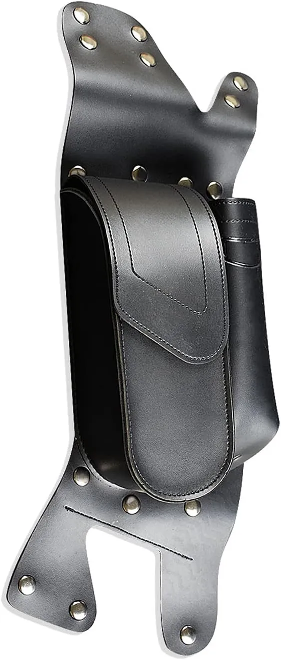 HDBUBALUS Saddlebag Guard Bag with Water Bottle Holder Fit for Harley Touring Road King Electra Glide Road Glide 1993-Later