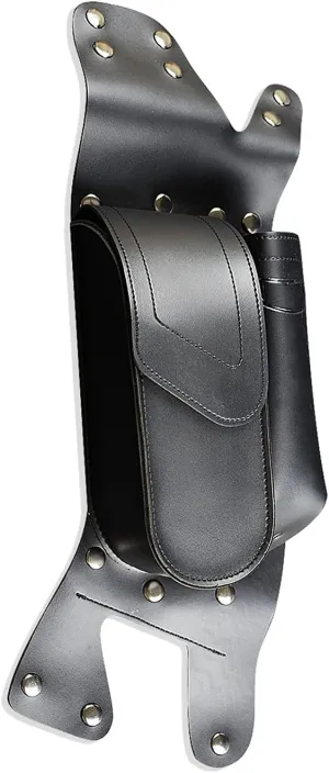HDBUBALUS Saddlebag Guard Bag with Water Bottle Holder Fit for Harley Touring Road King Electra Glide Road Glide 1993-Later
