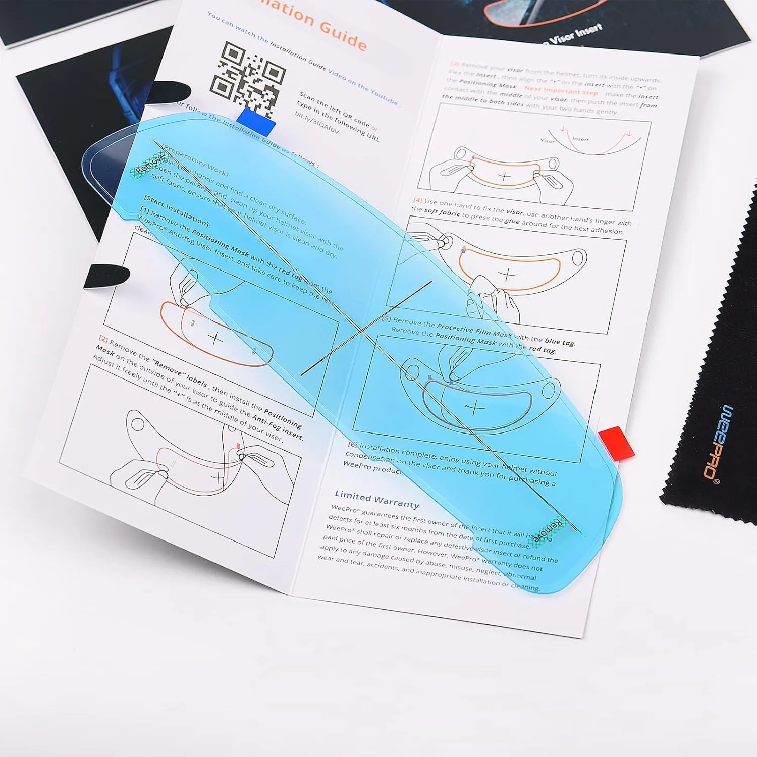 Helmet Face Shield Visor Film Anti-Fog Compatible with ARAI Helmet Visor Clear Anti-fog Protective Film Fog Free Helmet Shield for Cold and Rainy Days 3.7" x 11.5"