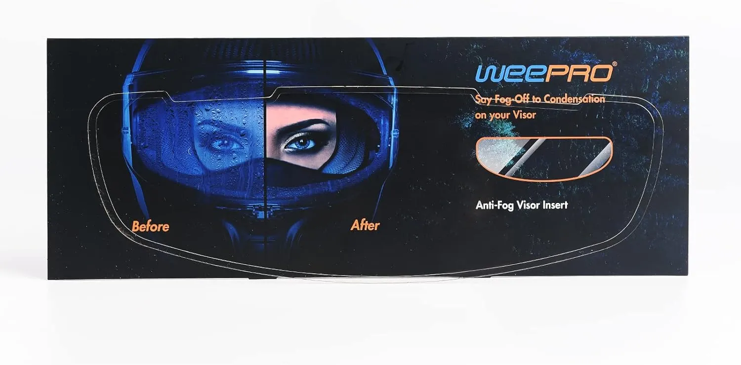 Helmet Face Shield Visor Film Anti-Fog Compatible with ARAI Helmet Visor Clear Anti-fog Protective Film Fog Free Helmet Shield for Cold and Rainy Days 3.7" x 11.5"