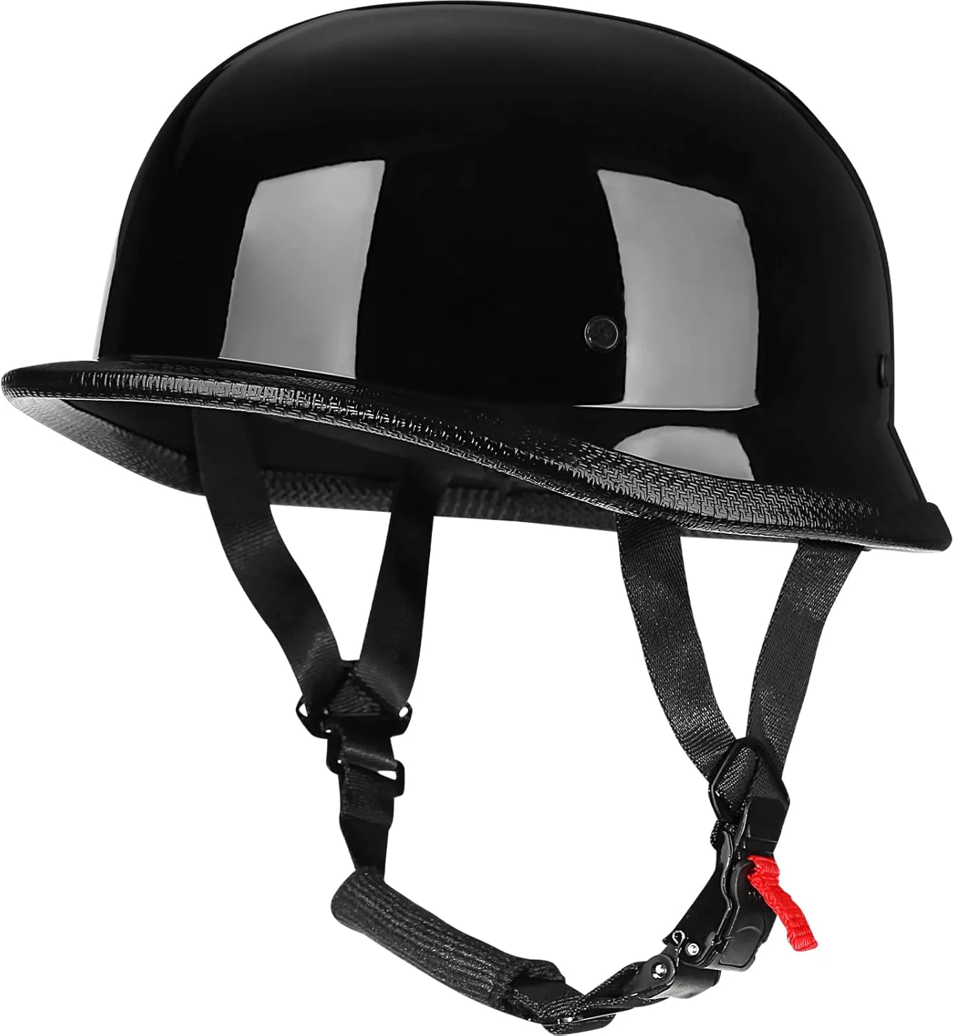 Helmet Half Shell German Motorcycle Helmet with Cycling Glasses - DOT Approved