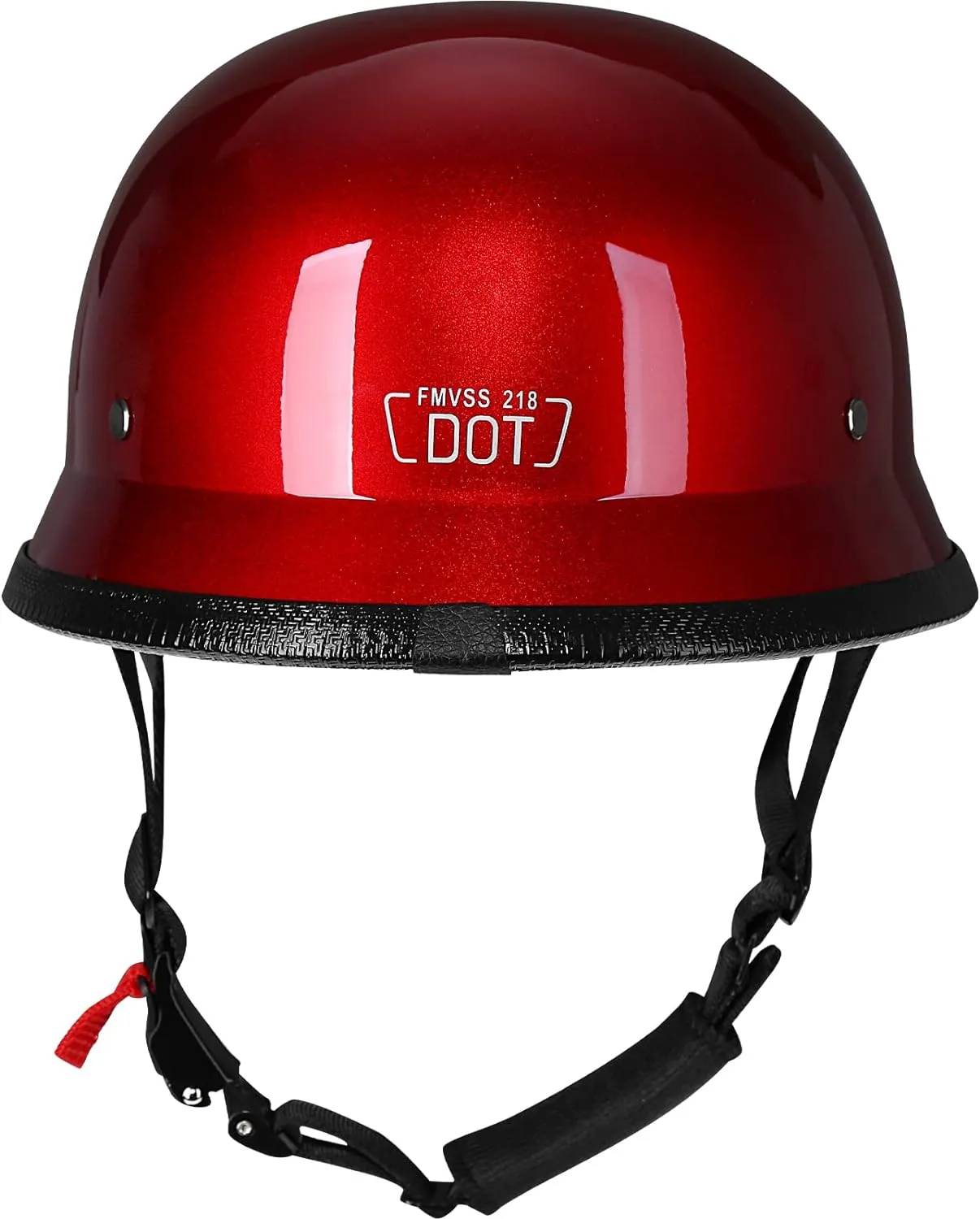 Helmet Half Shell German Motorcycle Helmet with Cycling Glasses - DOT Approved