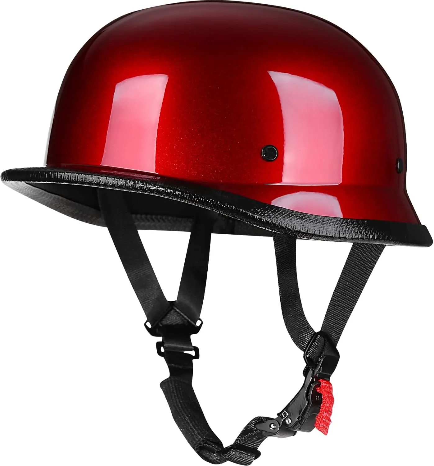 Helmet Half Shell German Motorcycle Helmet with Cycling Glasses - DOT Approved