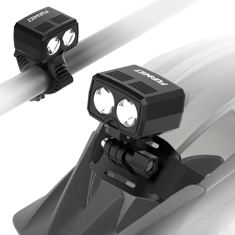 Helmet Light LED Bike Headlight Rechargeable Bike Helmet Light IP65 Waterproof 1000 Lumens 5 Lighting Modes Bicycle Helmet Light for Cycling Fit Most Helmets