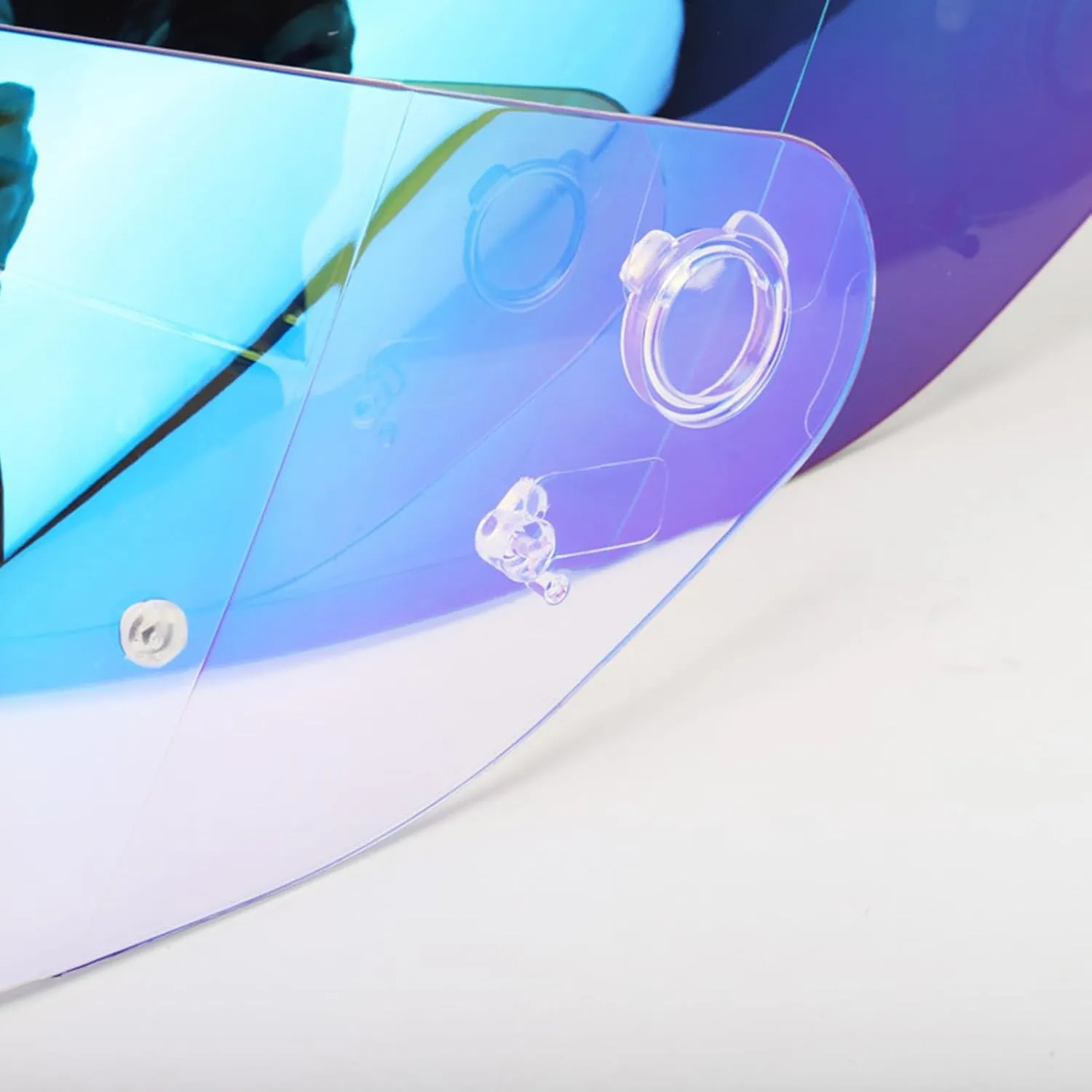 Helmet Visor Replacement Face Shield for HJC HJ-31 i70/i10 Pinlock Ready Shield Visor Wind Shield Helmet Lens (Revo Clear Blue)