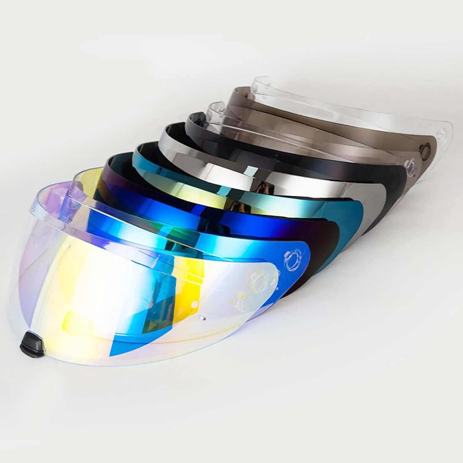 Helmet Visor Replacement Face Shield for HJC HJ-31 i70/i10 Pinlock Ready Shield Visor Wind Shield Helmet Lens (Revo Clear Blue)